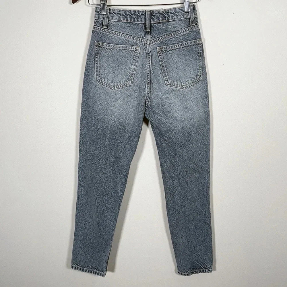 ZARA |  RIPPED MOM FIT JEANS - Picture 13 of 13